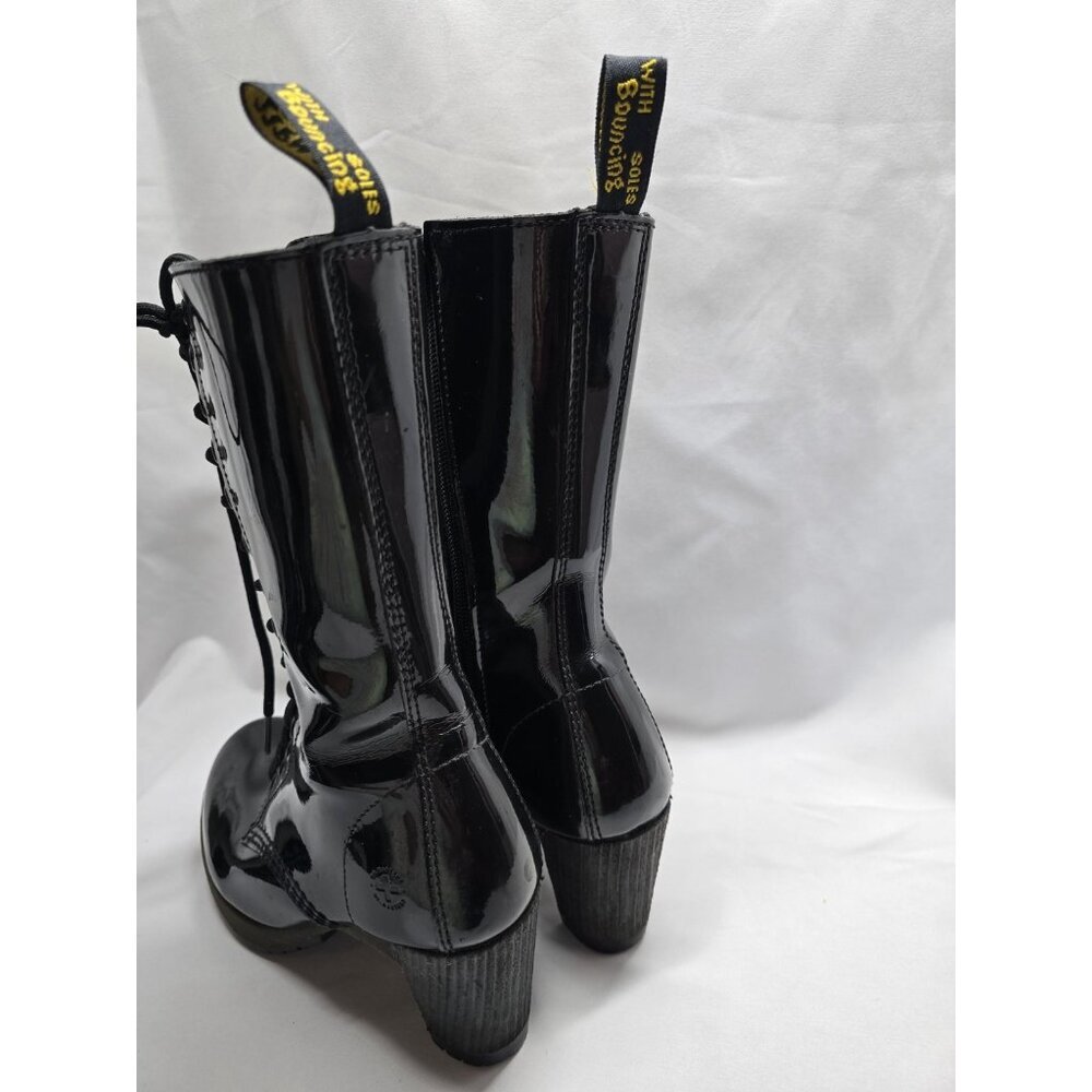 Dr. Martens Women's Dee Limited Edition Diva Collection 14-Eye Black US 7 L UK 5 - Picture 10 of 16